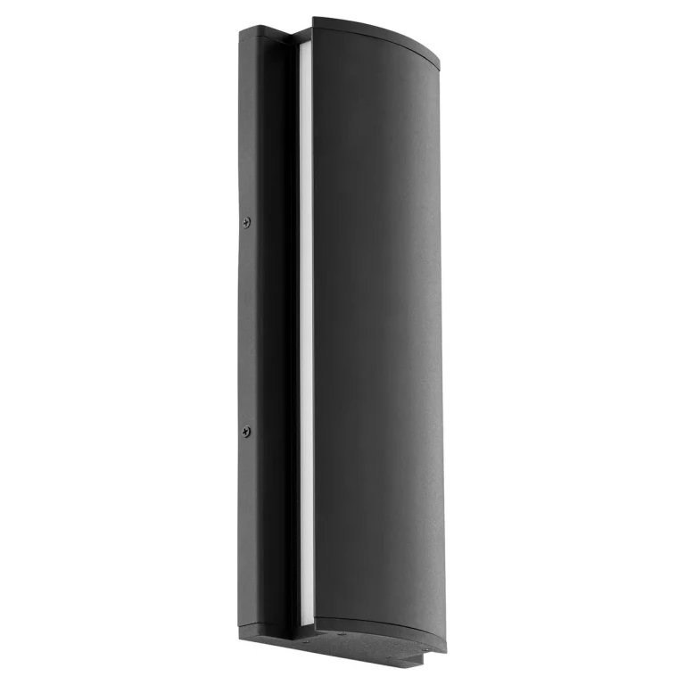Textured Black LED Outdoor Wall Lantern from the Artemis Collection