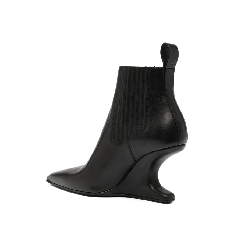 Rick Owens Boots Black Outer: Leather - Women