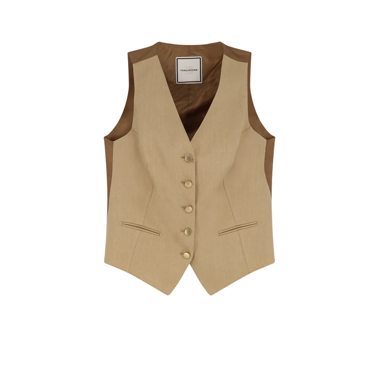 Tagliatore Clothing Beige Lana Vergine Poliestere - Women
