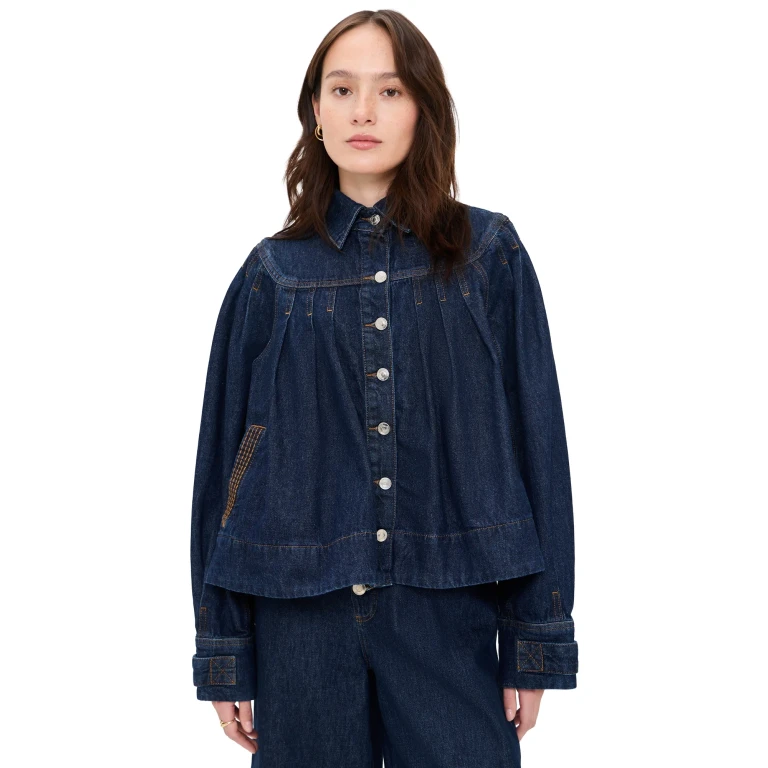 Merlette Easton Denim Jacket Dark Wash XXS
