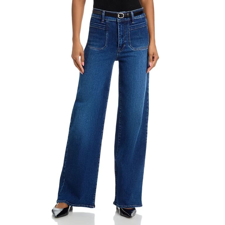 Frame Le Slim Palazzo Modernist Pocket Jeans in Loner