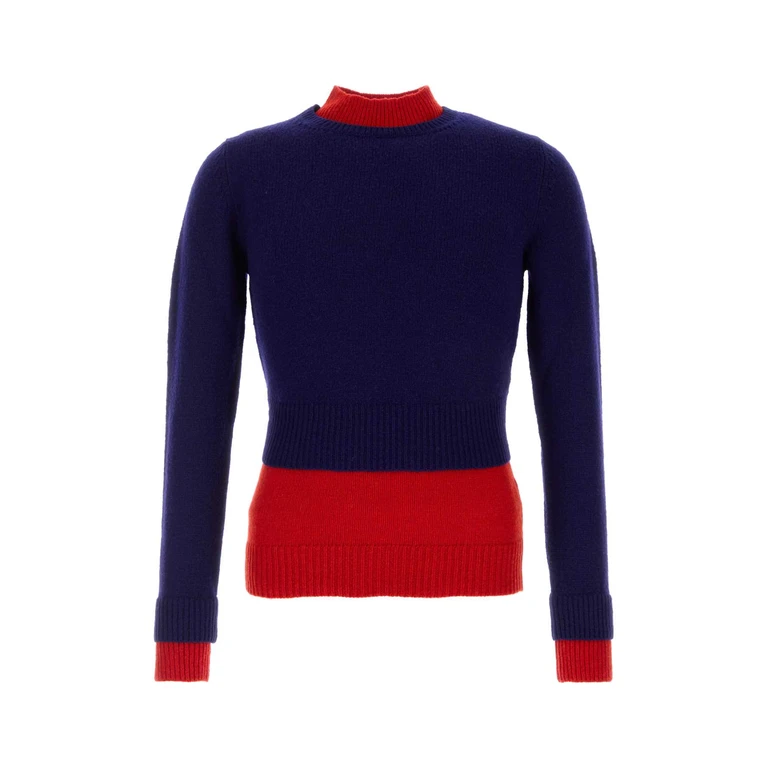 Jil Sander Two-Tone Wool Blend Sweater Haiti Exterior: Virgin Nylon Maglieria - Men