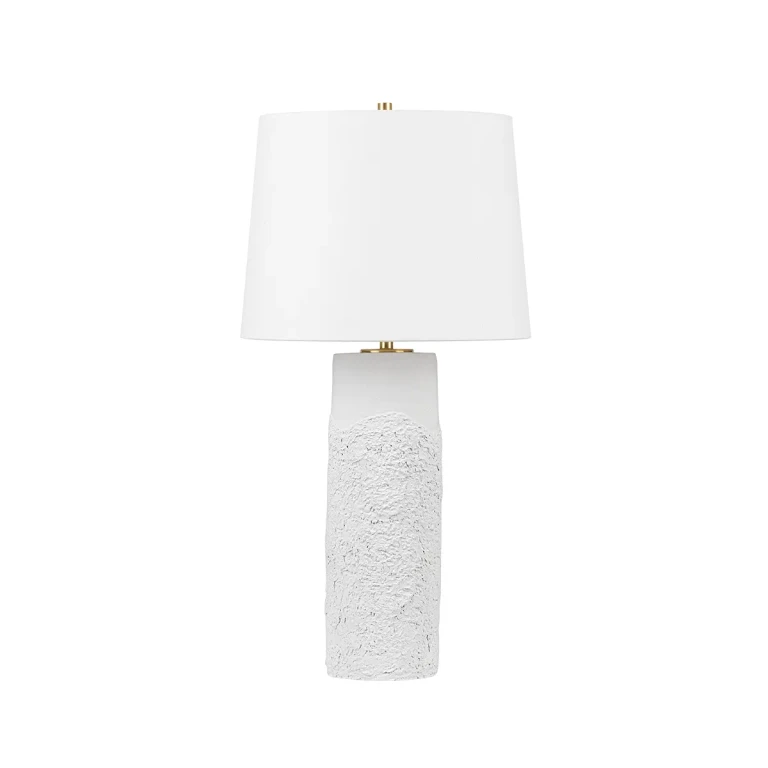 Aged Brass Table Lamp from the Tolland Collection