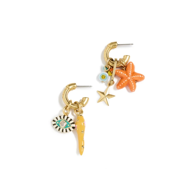 Elizabeth Cole Staryu Earrings Multi One Size