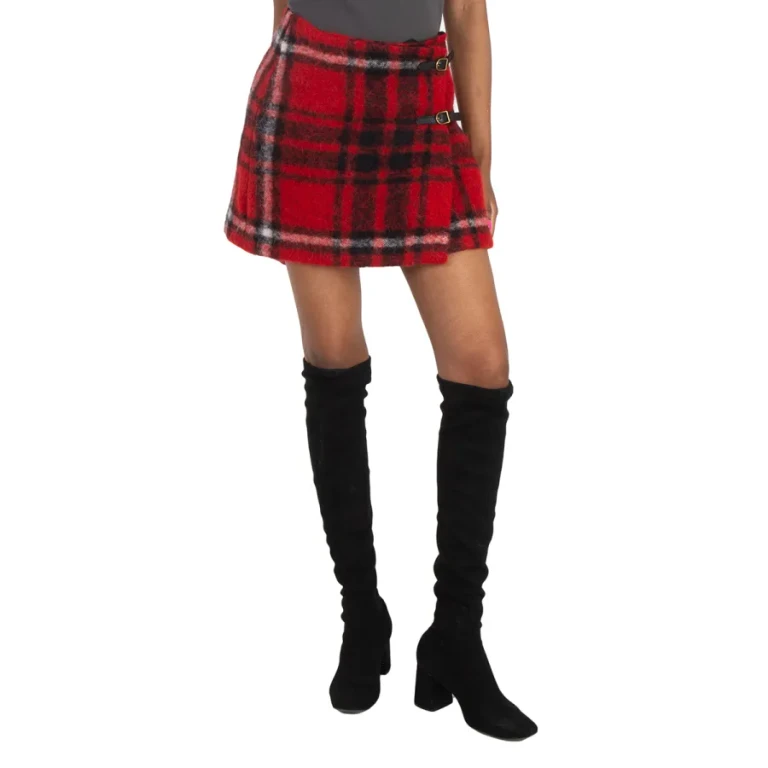 Polo Ralph Lauren Plaid-Check High-Waist Mini Skirt