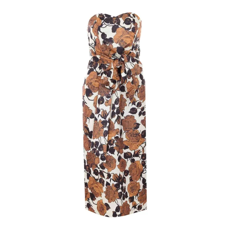 Essentiel Antwerp Robe Au Genou - Beige