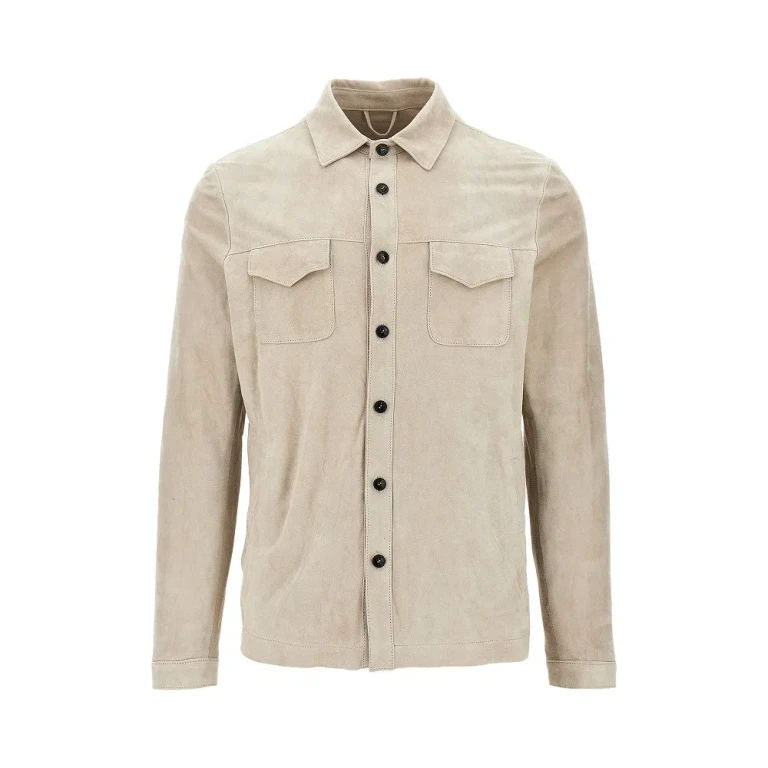 DACUTE Suede leather shirt Man 48