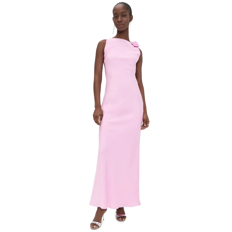 Runaway the Label Zurina Low Back Maxi Dress Musk XS