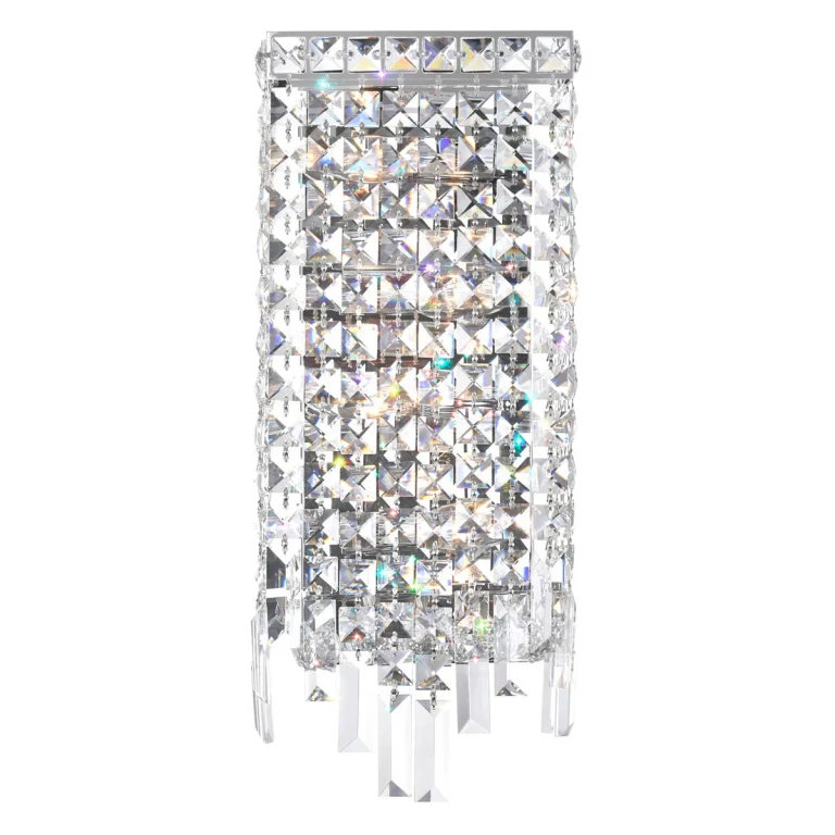 Chrome Four Light Wall Sconce from the Colosseum Collection
