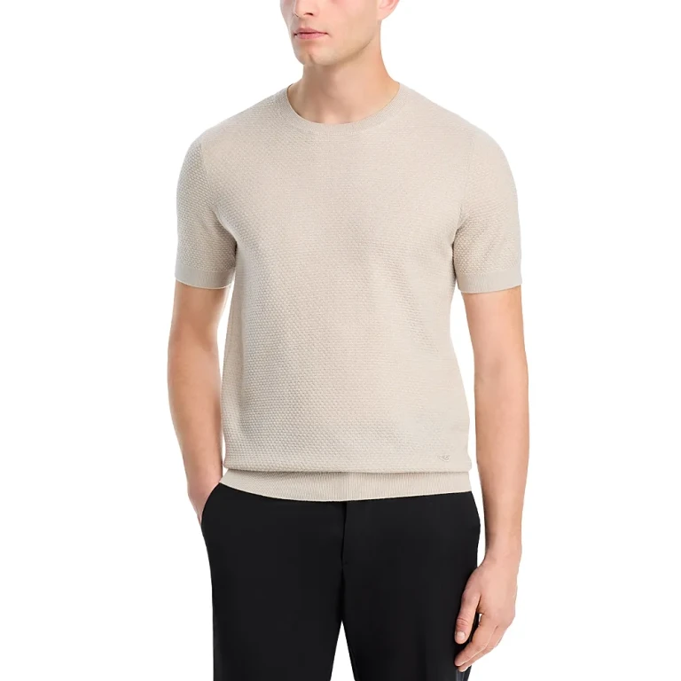 Emporio Armani Wool Jacquard Tee