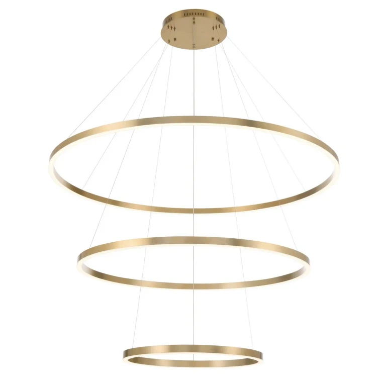 Gold LED Chandelier from the Spunto Collection