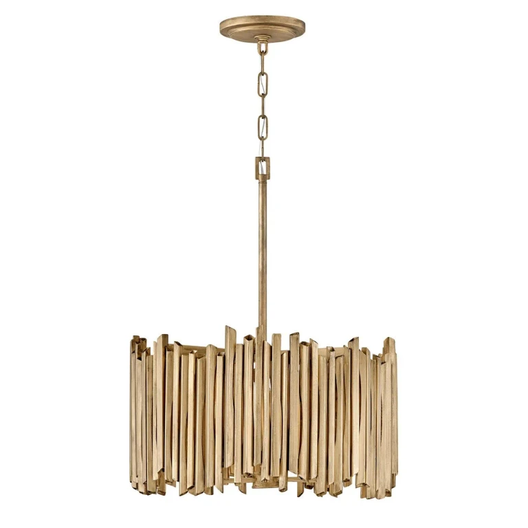Burnished Gold LED Pendant from the Roca Collection