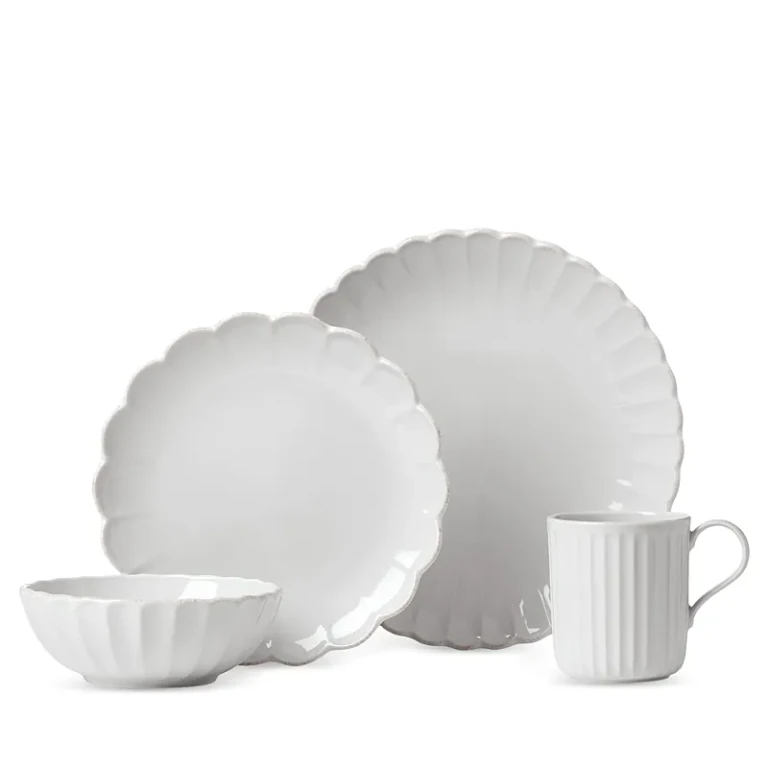 Lenox French Perle Scallop 4 Piece Place Setting