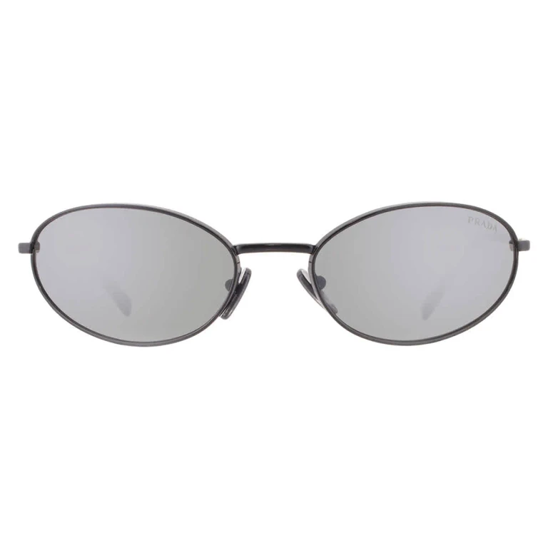 Prada Silver Mirror Oval Ladies Sunglasses PR A59S 1AB60G 59