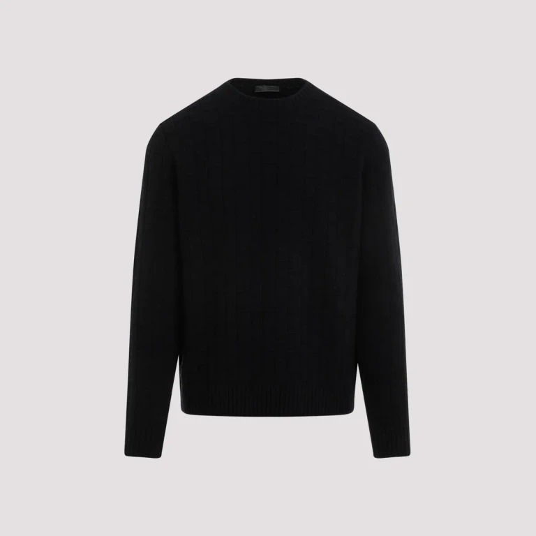 Prada Midnight Blue Wool Blend Sweater