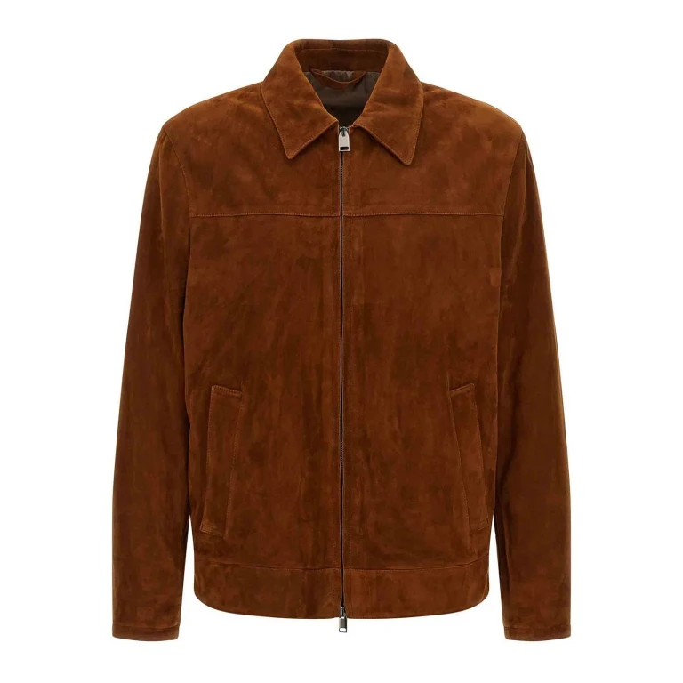 Brioni Blouson En Cuir - Marron