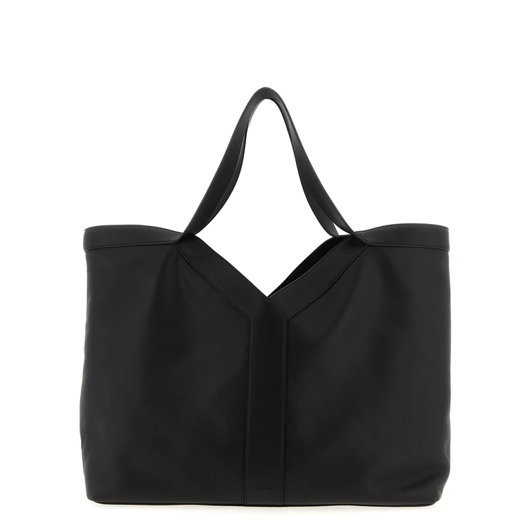 Large Y Tote bag in leather
