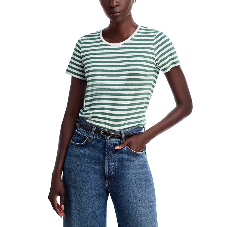 Majestic Filatures Striped Short Sleeve Tee