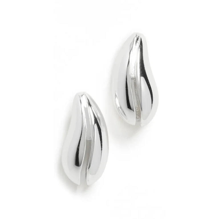 Boucles d'oreilles percées Tory Burch Small Light Brass