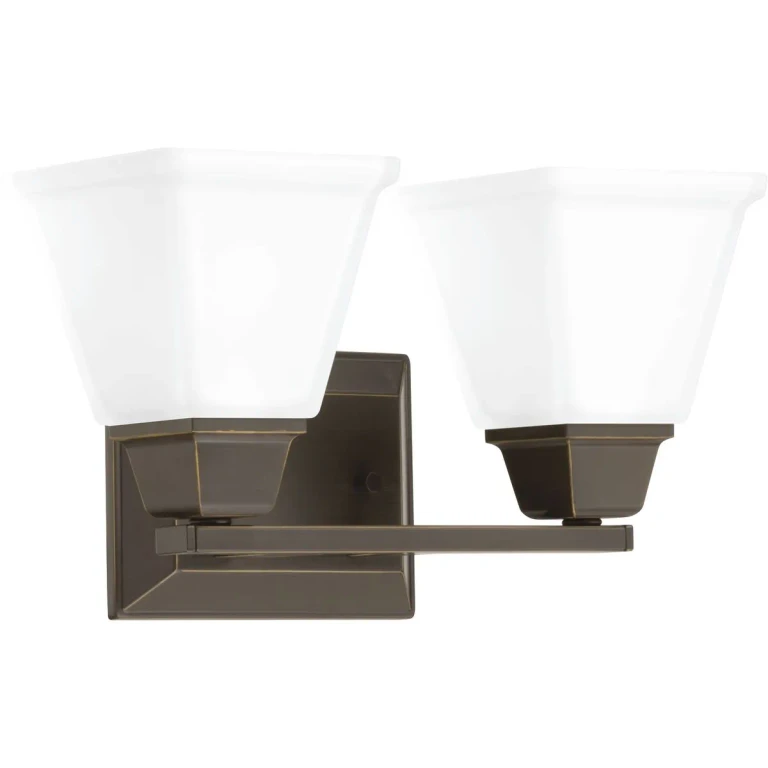 Antique Bronze Two Light Bath from the Clifton Heights Collection