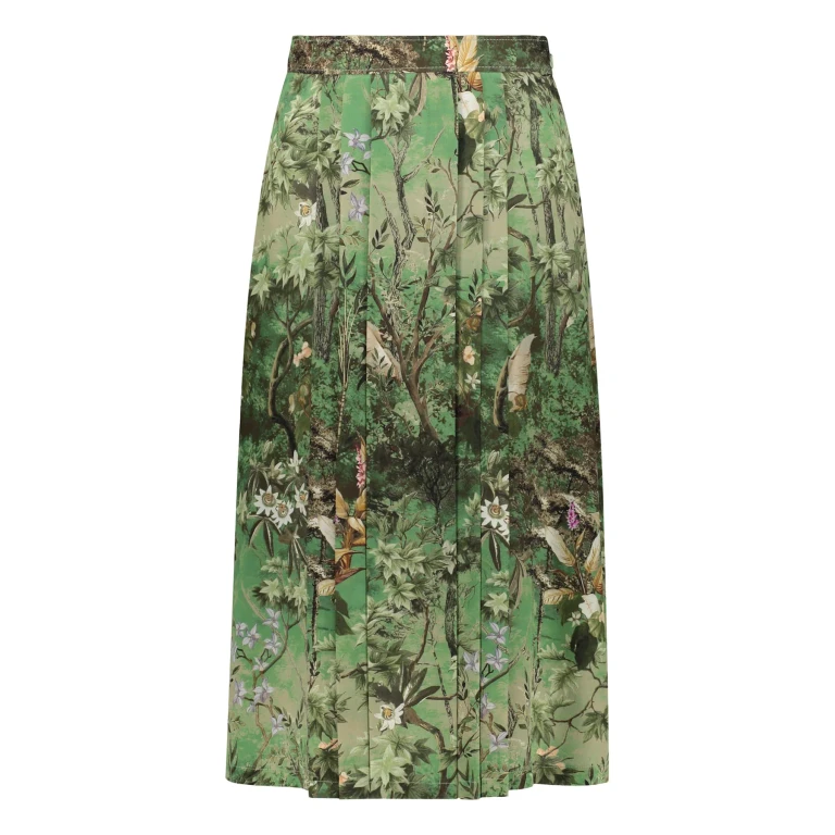 Bottega Veneta Printed Silk Skirt