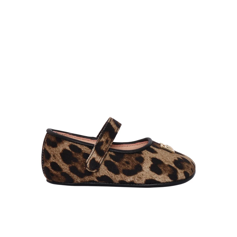 Dolce & Gabbana Junior BALLERINAS Brown Flat Shoes