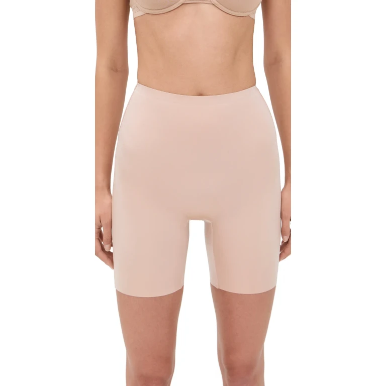 SPANX Low Back Mid-Thigh Shapewear Very Black M