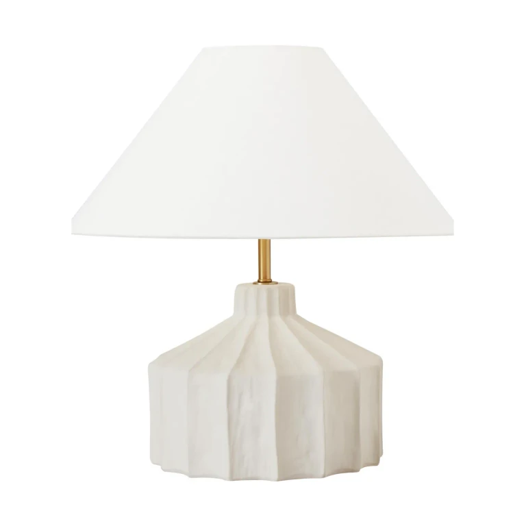 Visual Comfort Studio Veneto Table Lamp in Matte Concrete by Kelly Wearstler