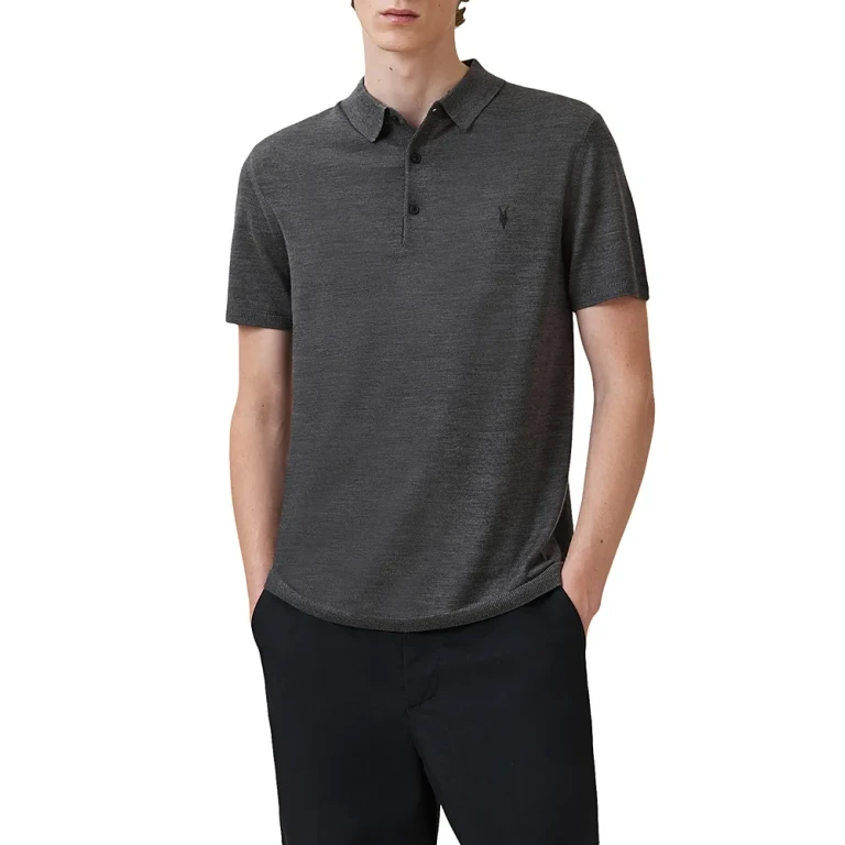 Allsaints Mode Merino Wool Polo Shirt