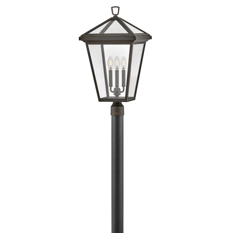 Oil Rubbed Bronze LED Post Top or Pier Mount from the Alford Place Collection