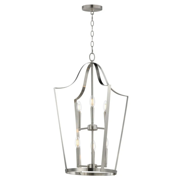Satin Nickel Pendant from the Arden Collection