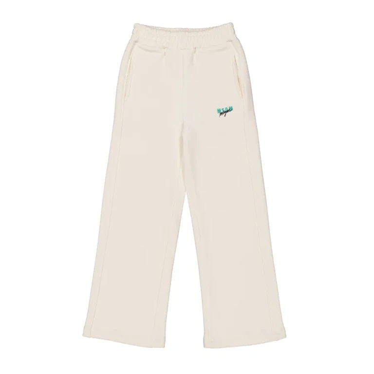 Msgm Girls Embroidered Logo Trousers