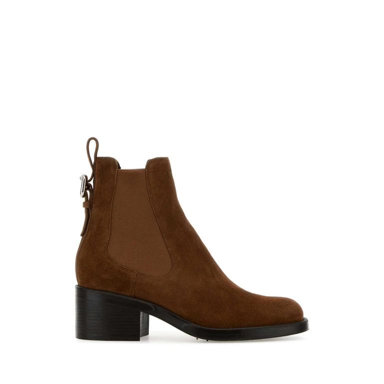 Chloé Caramel Suede Dakota Ankle Boots Purebrown Stivali - Women