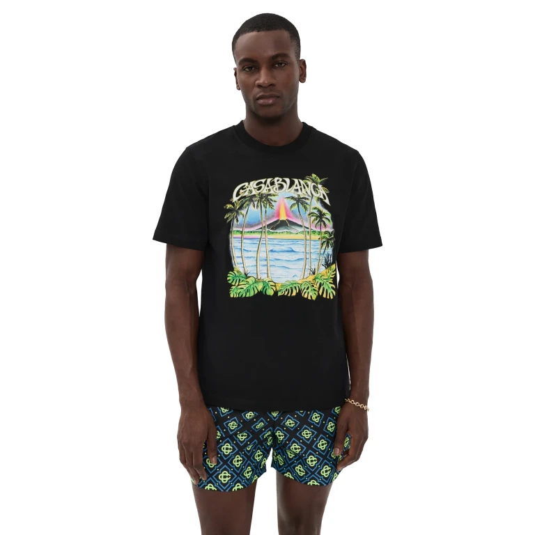 Casablanca Volcano Printed Classic Tee Black M