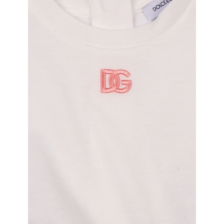 Dolce & Gabbana Junior DressShortSl+culotte White Dress