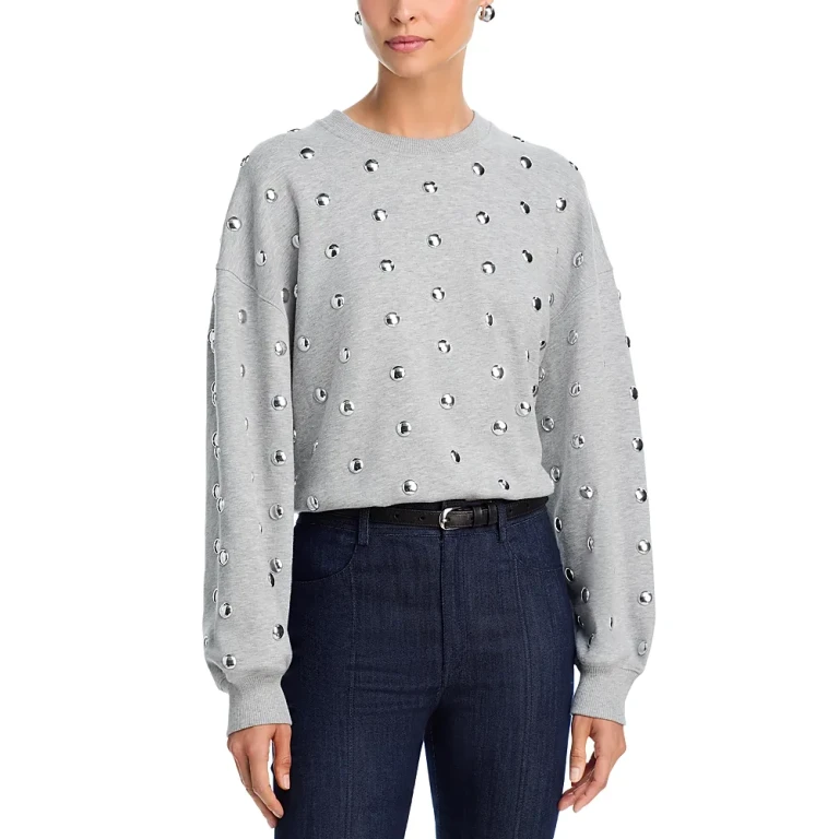 Cinq a Sept Brandy Studded Sweatshirt