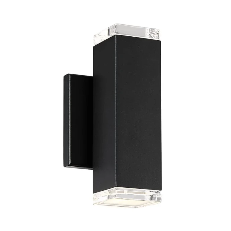 WAC Block 3000K Outdoor Wall Light in Black - WS-W61808-BK