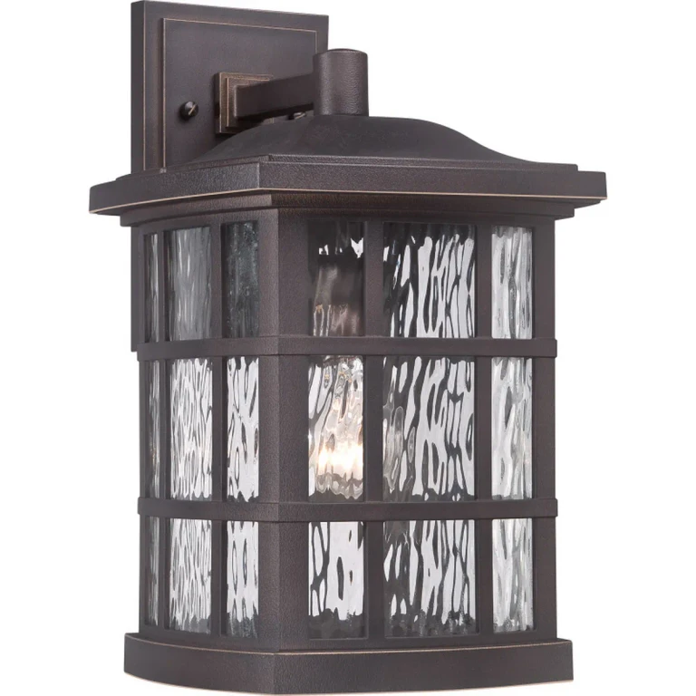 Stonington 1-Light Outdoor Wall Lantern in Palladian Bronze