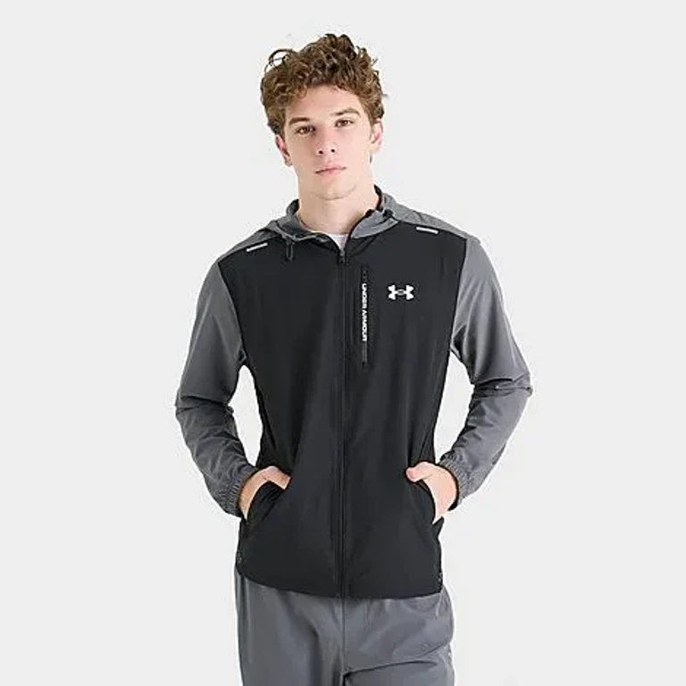Under Armour Men's Vanish Utility Jacket in Ultimate Black/Castlerock Size: Small