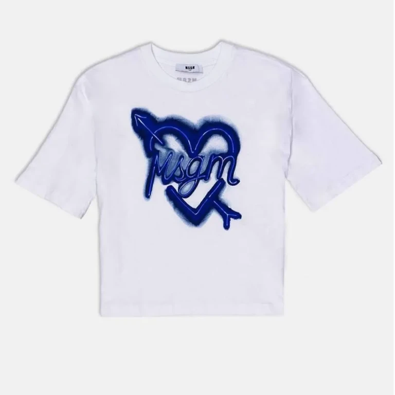 MSGM Kids Logo-Print Cotton T-Shirt