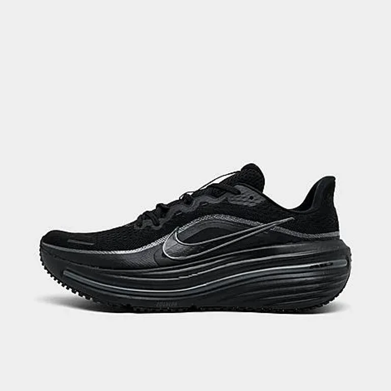Nike Men's Air Winflo 12 Road Running Shoes in Black/Dark Smoke Grey/Black Size: 7.5