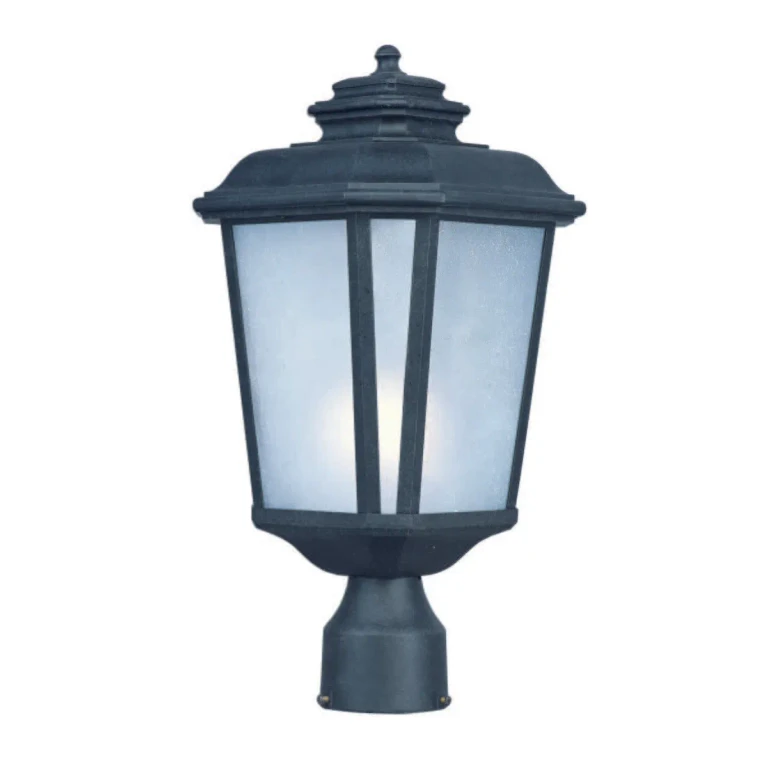 Black Oxide One Light Outdoor Pole Post Lantern from the Radcliffe Collection