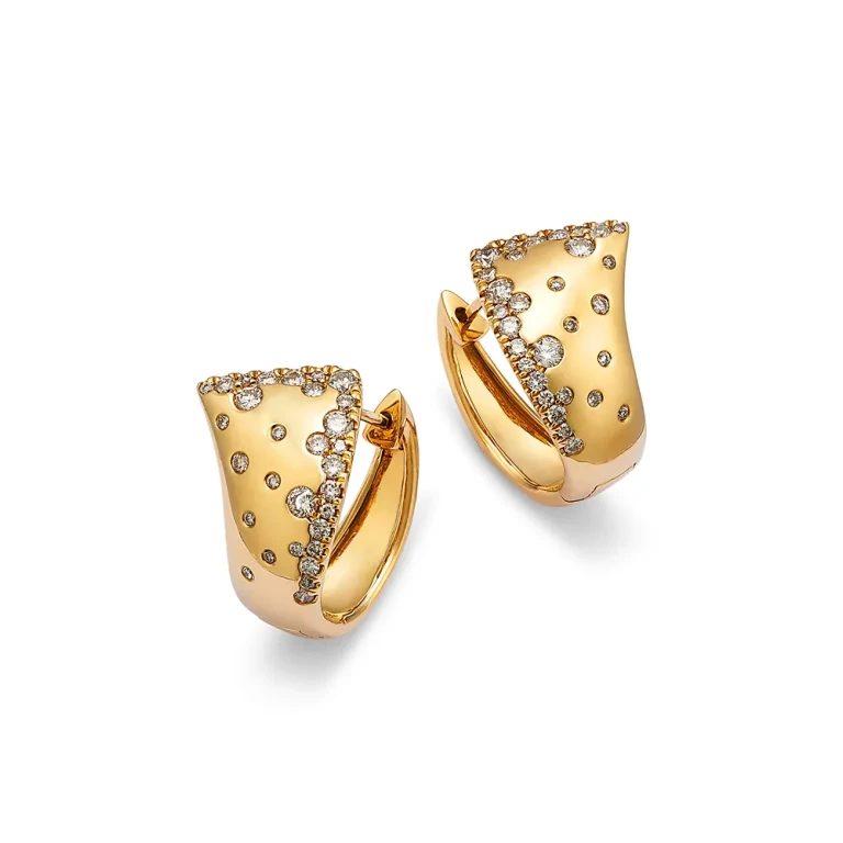 Diamond Earrings in 14K Yellow Gold, 0.70 tcw