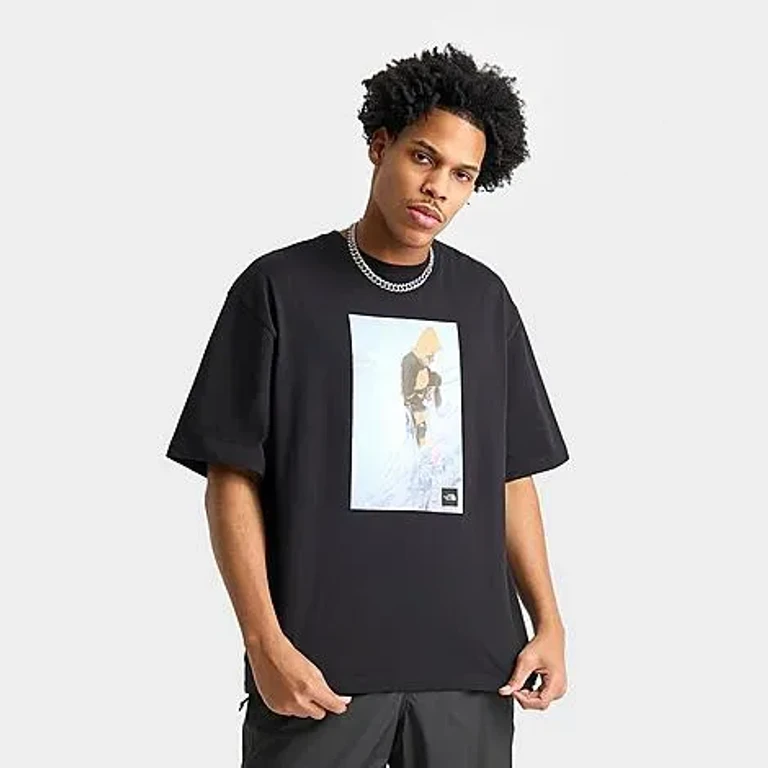 The North Face Men's Climber Photo Graphic Oversized T-Shirt in TNF Black Size: Small