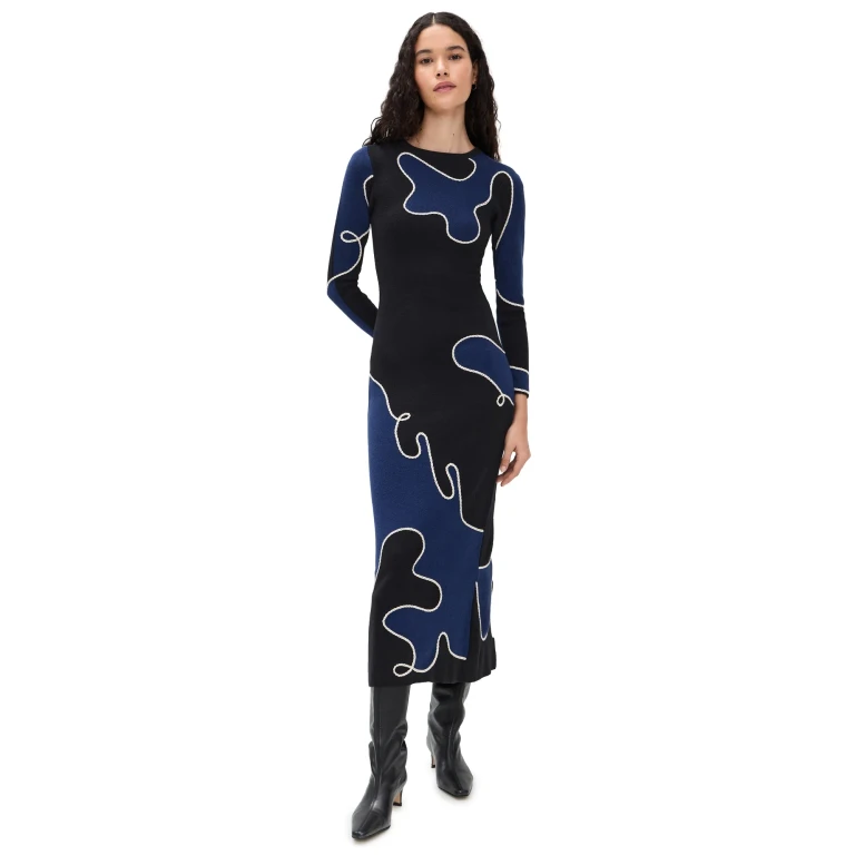 Carolina K Grace Dress Navy XS