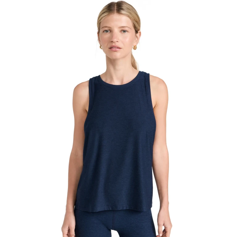 Beyond Yoga Featherweight Rebalance Tank Darkest Night XXS