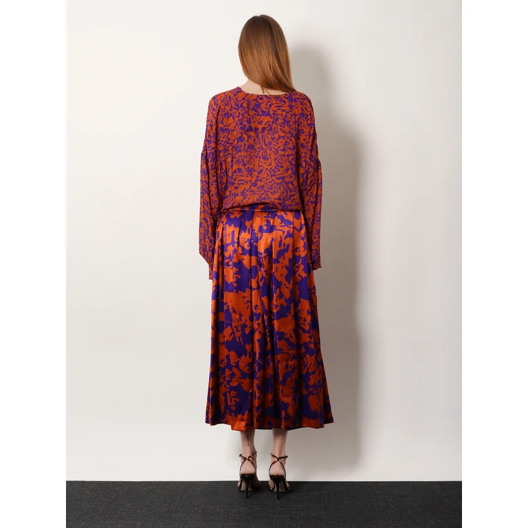 Dries Van Noten Skirts Orange Viscosa - Women