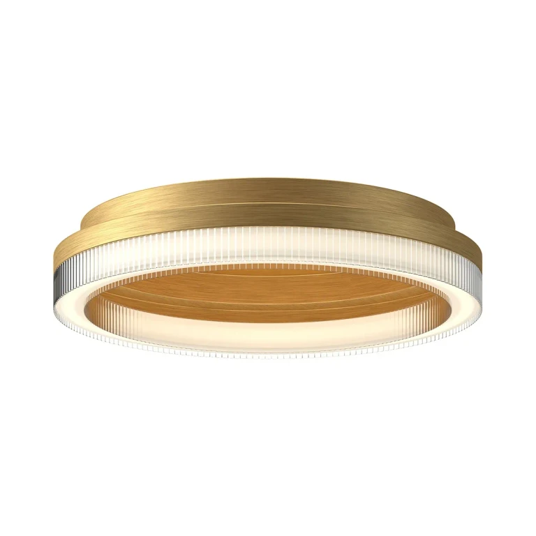 Brushed Gold LED Flush Mount from the Calix Collection
