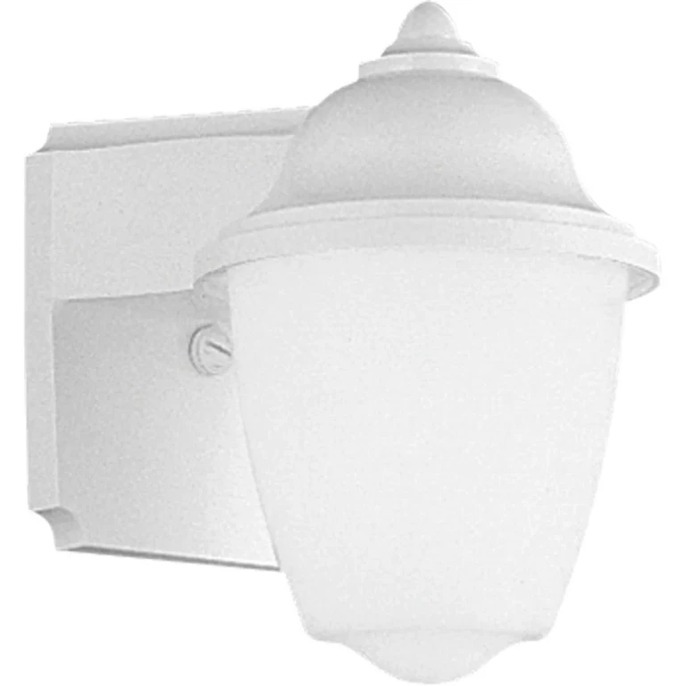 White One Light Wall Lantern from the Polycarbonate Outdoor Collection