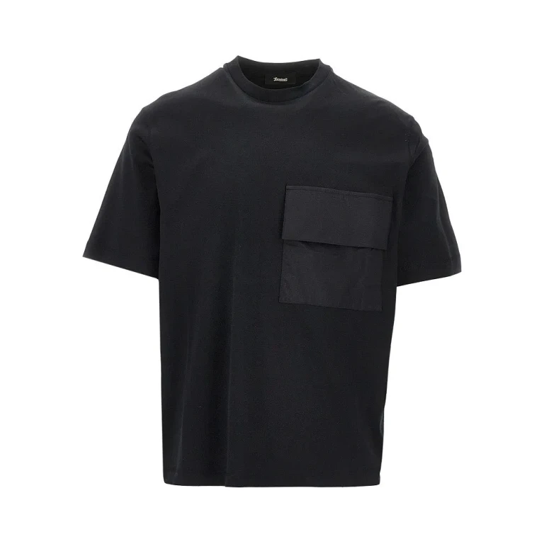 HERNO LAMINAR Boxy Fit T-shirt with nylon pocket Man S